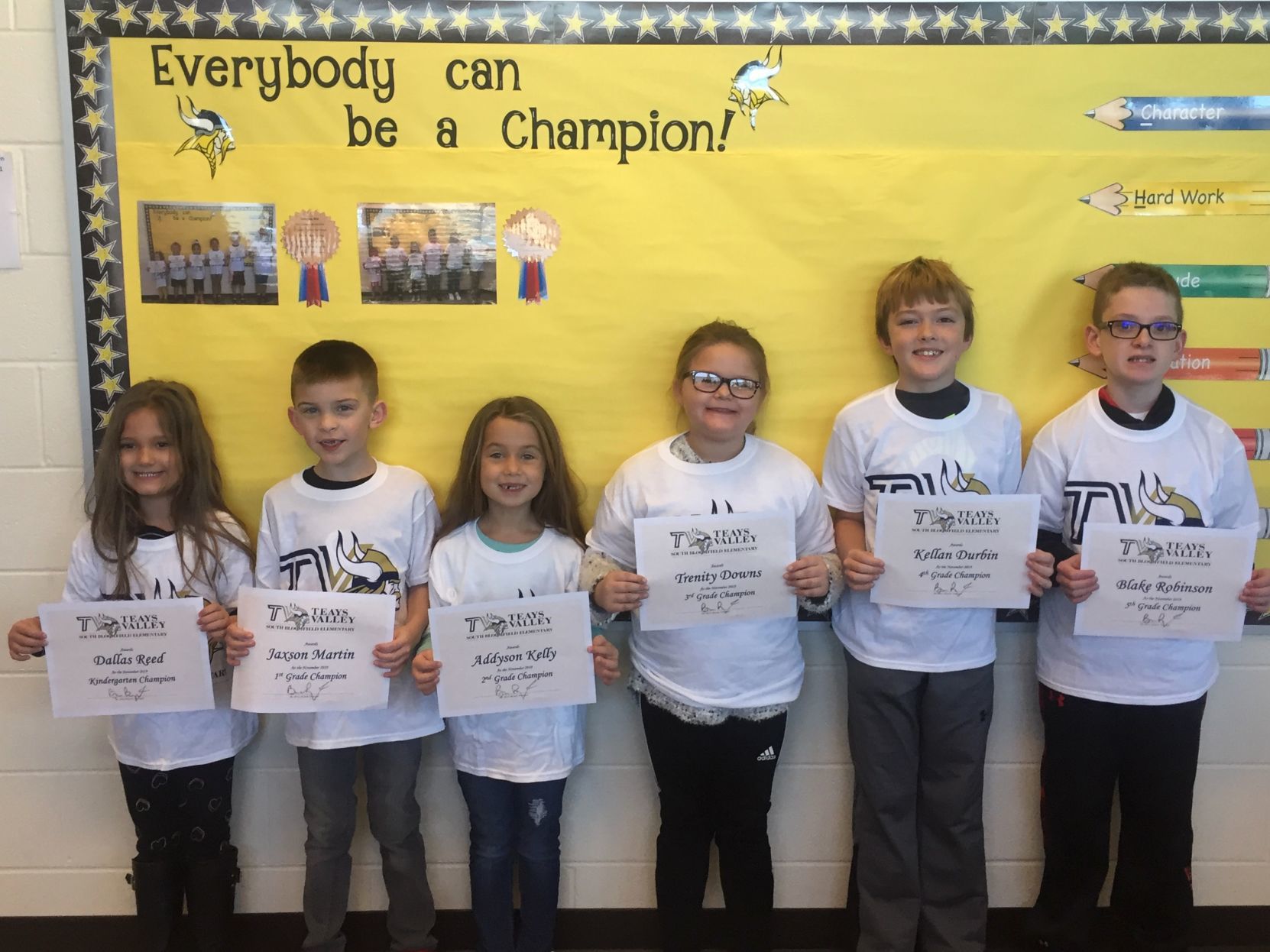 South Bloomfield’s Champions of the Month